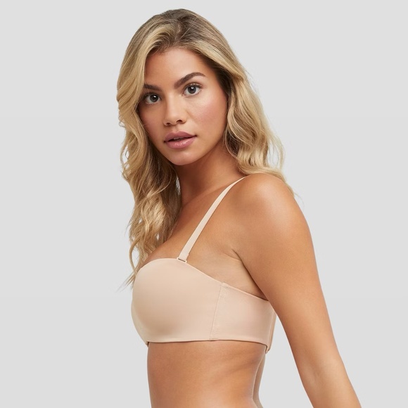 NWT Maidenform Wireless Strapless Bra in Beige Size 38D - Picture 3 of 13